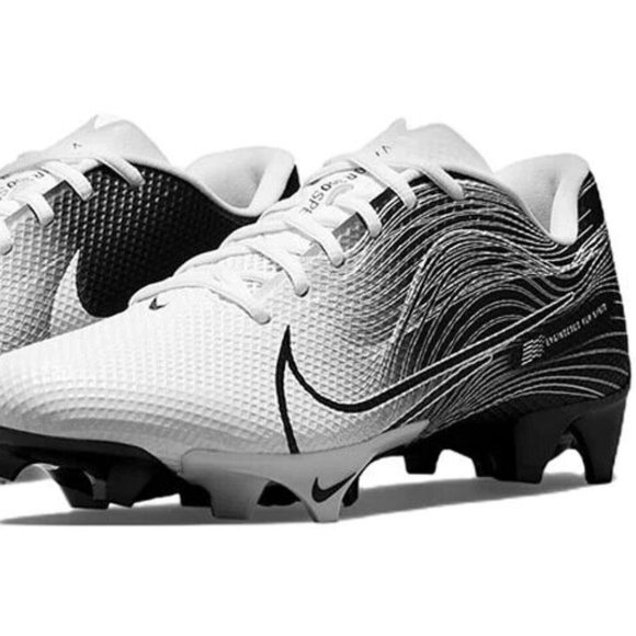 Nike Vapor Edge Speed 360 Mens Sz 8 Black White Football Cleats CD0082-0…